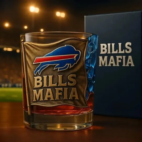 Discover [No box]   Bills Highmark Stadium Farewell Season Commemorative Whiskey Glass