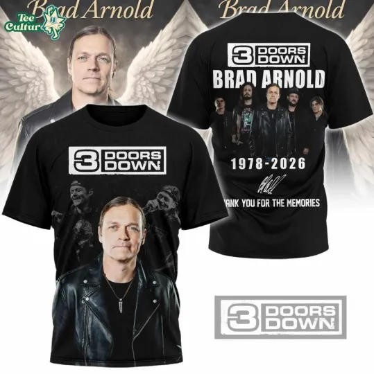 Discover 3 Doors Down Brad Arnold February 2026 AOP 3D T-Shirt
