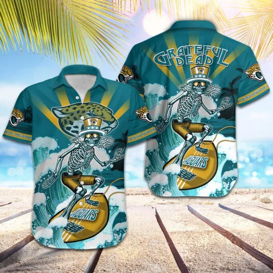 football Jacksonville Jaguars - Grateful Dead Hawaiian Shirt