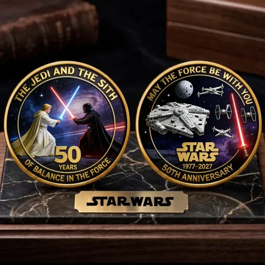 Discover Star Wars 50th Anniversary Commemorative Coin