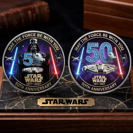 Discover Star Wars 50th Anniversary Commemorative Coin –  4337