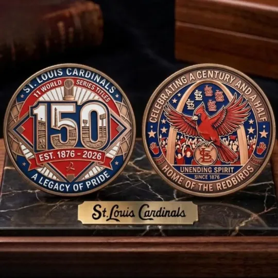Discover Cardinals 150Th Anniversary Coin
