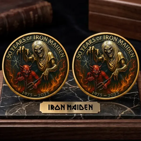 Discover Iron Maiden 50th Anniversary Commemorative Coin –  5401