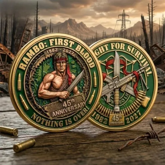 Discover Rambo First Blood 45Th Anniversary Collector Coin 2026