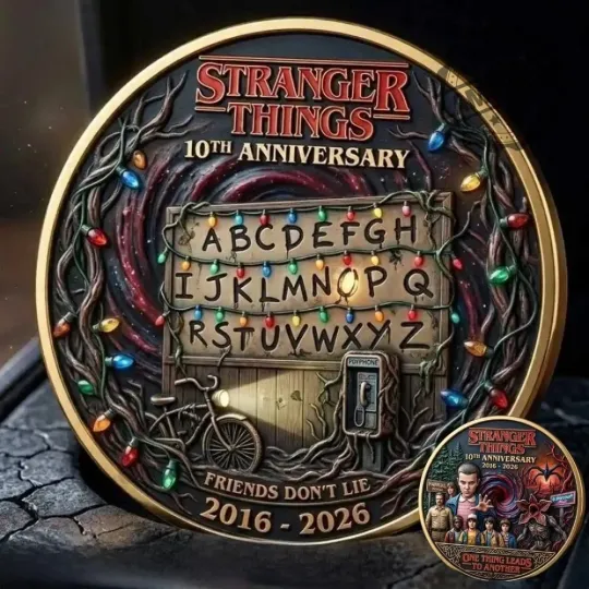 Stranger Things 10Th Anniversary Commemorative Coin