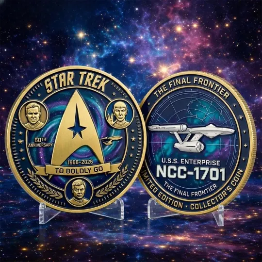 Discover Star Tre k 60Th Anniversary Ncc 1701 Enterprise Collectors Coin 2026