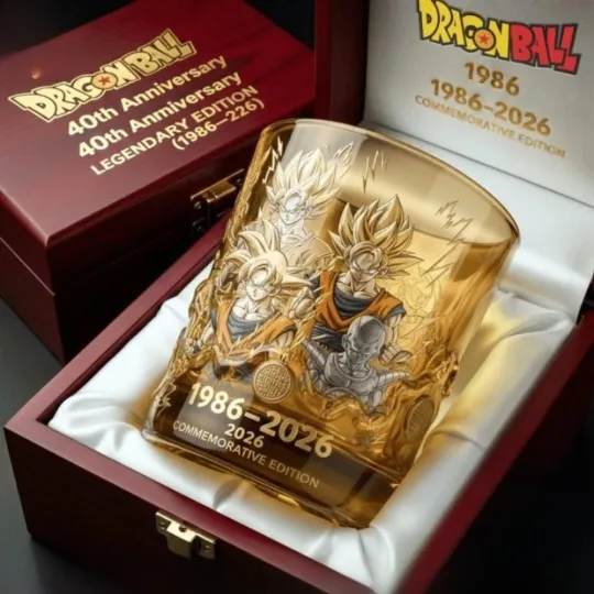 [No box]   Dragon Ball 40Th Anniversary Commemorative Whiskey Glass