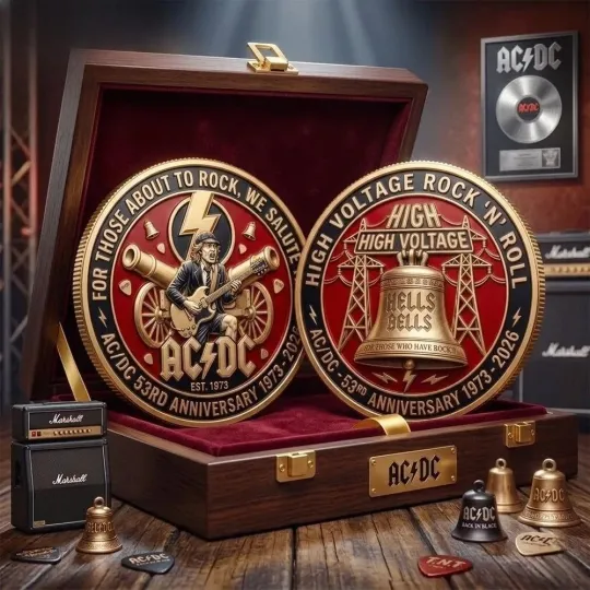 Discover AC.DC 53rd Anniversary Commemorative Coin 2026
