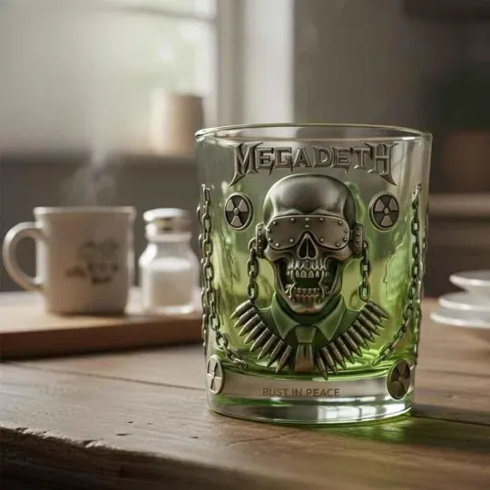 Discover [No box] Megadeth Official “Rust In Peace” Collector’s Glass