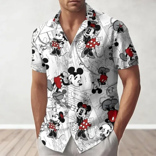 Discover Disney Hawaiian Shirt Mickey And Minnie Men Women Unisex