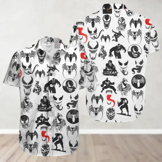 Disney Hawaiian Venom Beach Summer Cute Men Women Unisex