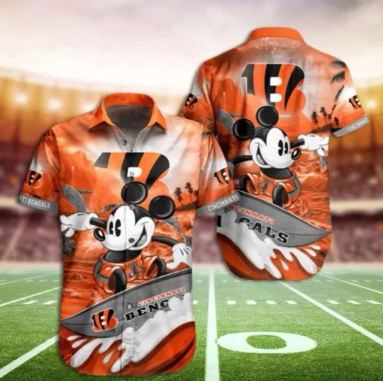 Cincinnati Bengals Mickey Hawaiian Shirt Men Women Unisex