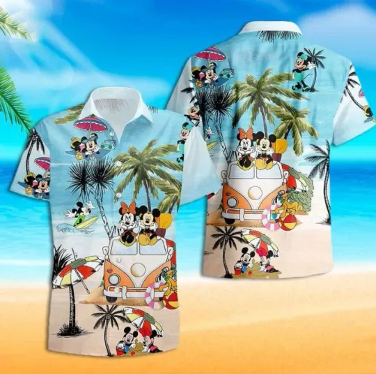 Discover Disney Hawaiian Shirt: Mickey & Minnie S Summer Men Women Unisex