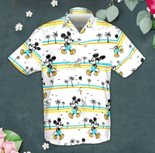 Discover Disney Mickey Mouse Hawaiian Shirt: Beach Walking Men Women Unisex
