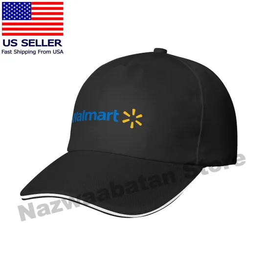Walmart Logo Hat Sandwich Brim Baseball Cap Adjustable