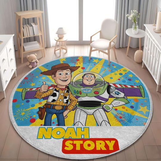 Discover Personalized Toy Story Rug, Custom Nursery Playroom Decor
