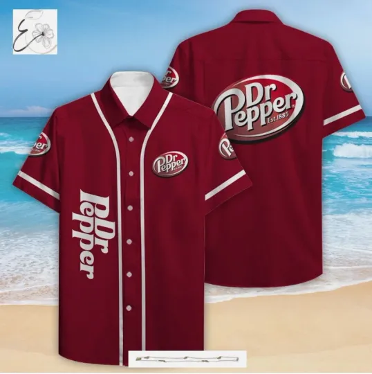 Discover Dr Pepper All Over Print 3D Hawaiian Shirt