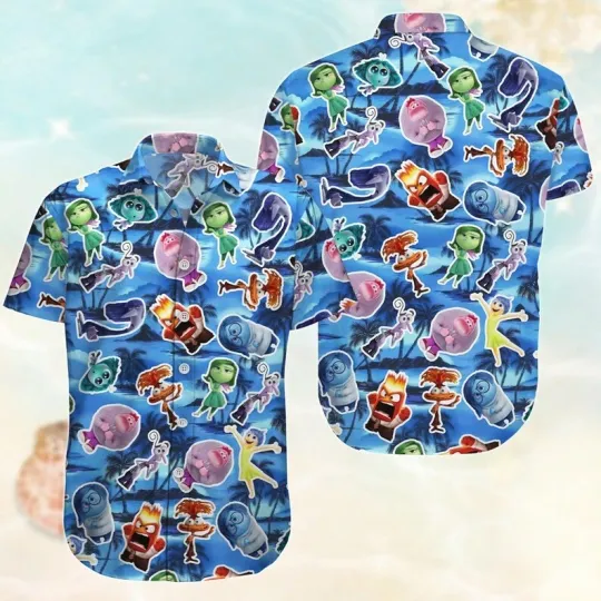 Discover Disney Inside Out Hawaiian Cute Friends Shirt Holidays Men Women Unisex