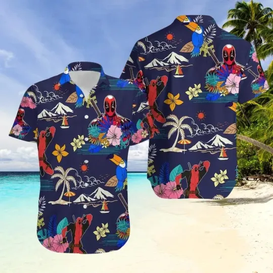 Discover Disney Hawaiian Deadpool Summer Unisex Shirt for Men and Women