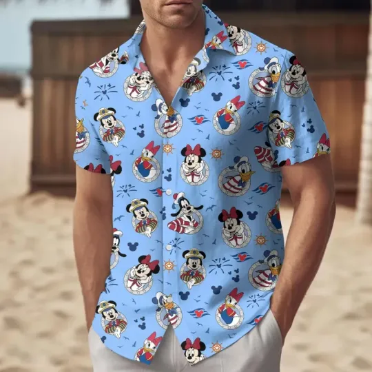 Discover Disney Mickey And Friends Cruise Summer  Hawaiian Shirt