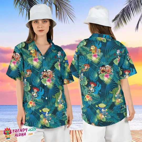 Discover Disney Toy Story Woody Buzz Disneyland Summer Hawaiian Shirt For Family Trip
