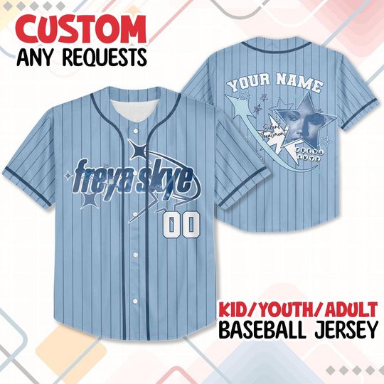 Discover Personalized Freya Skye Silent Treatment Baseball Jersey, Custom Stars Align Tour 2026 Festival Jersey for Kid Youth Adult