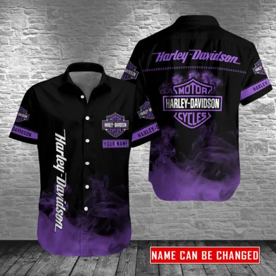Discover Haarleyy Davidson 3D Printed Hawaiian Shirt