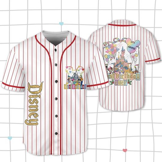 Discover Personalized Disney Birthday Baseball Jersey, Mickey Birthday Shirt, Disney Birthday Girl, Birthday Squad