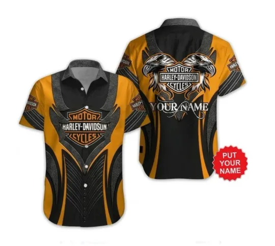 Discover Haarleyy Davidson 3D Printed Hawaiian Shirt