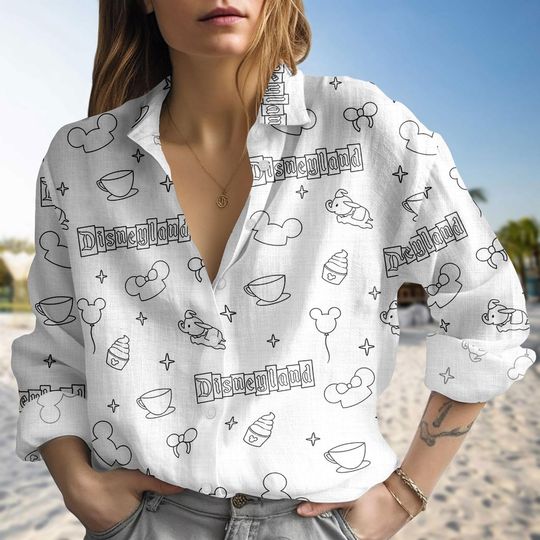 Discover Disneyland Blouse Shirt, Magic Park Day Outfit, Disney Vacation Top, Pastel Disneyland Tee, Dreamy Theme Park Shirt