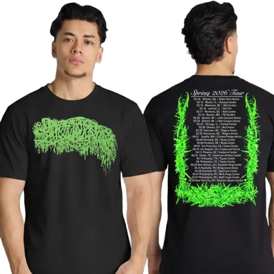 Discover Sanguisugabogg Spring 2026 Tour T-shirt