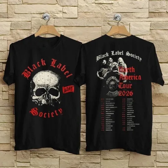 Discover Black Label Society Tour 2026 T-Shirt Classic Band Tee