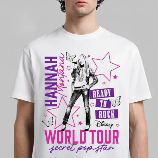 Discover Disney Hannah Montana 20th Anniversary 2026 World Tour Concert T-Shirt