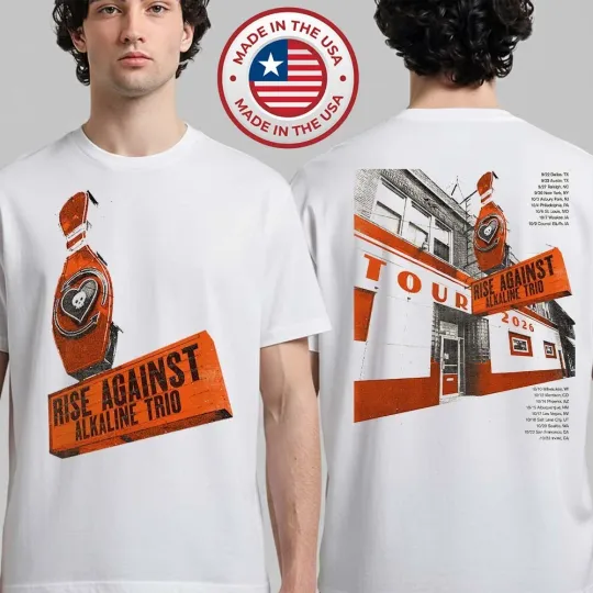 Rise Against With Alkaline Trio North America Tour 2026 T-Shirt