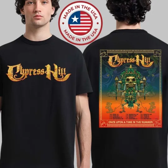 Discover Cypress Hill Once Upon A Time In The Summer Tour 2026 North America T-Shirt