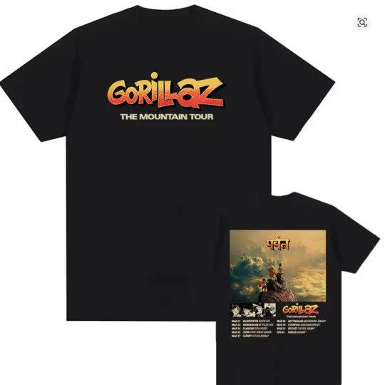 Discover Gorillaz Rock Band Tour 2026 T-shirt