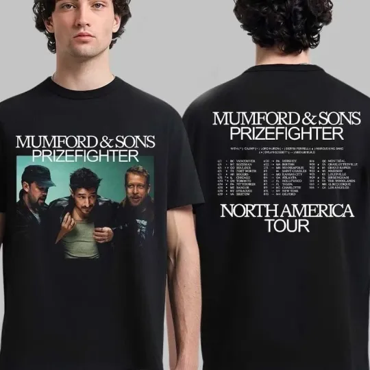 Mumford And Sons Prizefighter North America Tour 2026 T-Shirt