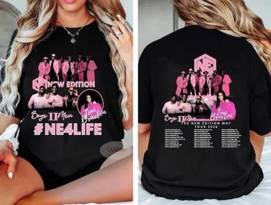 Discover Edition Boyz II T-shirt, The New Edition Way Tour 2026 Tee, Fan Gift