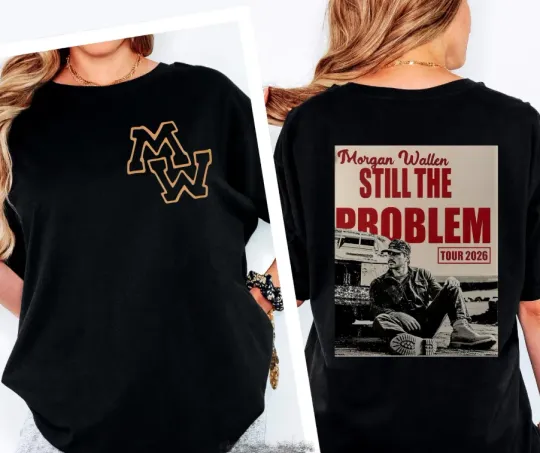 Discover Wallen Western Tour Shirt 2026 Still The Problem Back Print Tee