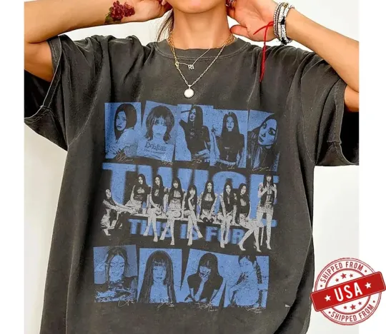 Discover Twice This Is For World Tour 2026 Retro Graphic T-Shirt, Kpop Fan Merch