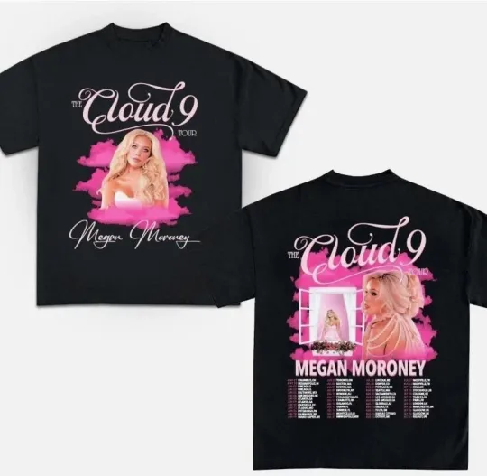 Discover Vintage Cloud 9 Tour 2026 Trendy Moroney Country Music Fan 2Sides Unisex T-Shirt