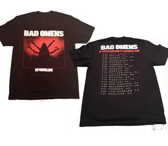 BAD OMENS Do You Feel Love 2026 Tour Merch reprint T-Shirt