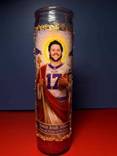 Patron Saint Josh Allen Prayer Candle (With Prayer)