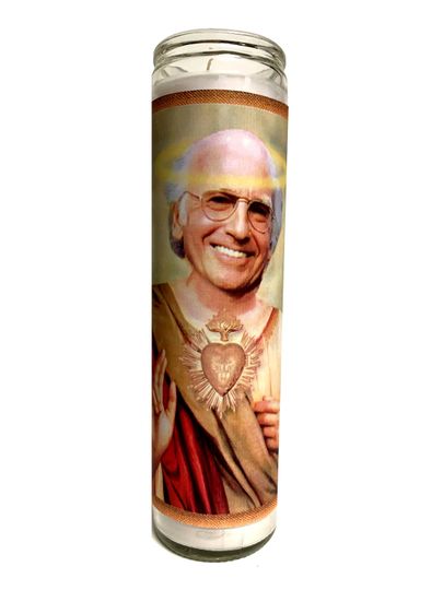 Discover Larry David Prayer Candle - Pop Culture Saint Candle
