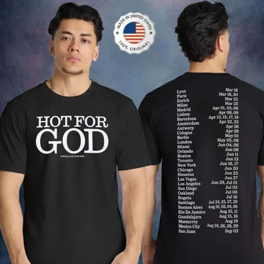 Discover Rosalia Merch The Lux Tour 2026 Hot For God Unisex Double Sided T-Shirt