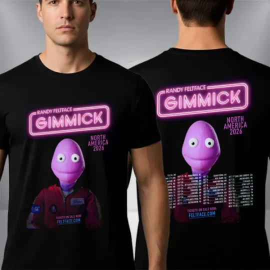 Discover Randy Feltface Gimmick North America 2026 Schedule Tour Dates Unisex T Shirt