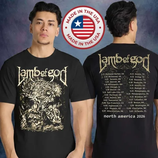 Lamb Of God Visual Void Tour Dates 2026 Unisex T-Shirt
