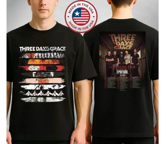Discover 3 Days Grace 2026 Album Stripe Tour Inspired T-Shirt