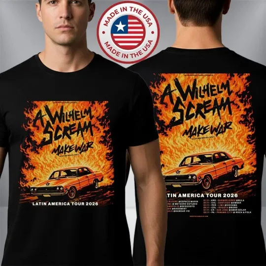 Discover A Wilhelm Scream Latin America Tour 2026 Schedule Tour Dates T-Shirt