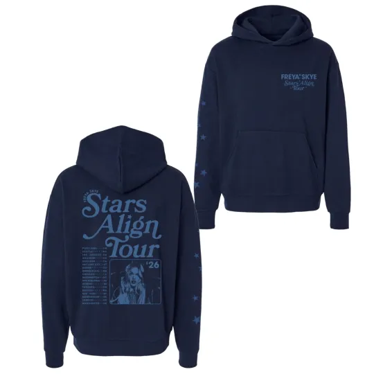 Discover Freya Skye Stars Align Tour 2026 Hoodie S-5XL